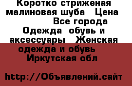 Коротко стриженая малиновая шуба › Цена ­ 10 000 - Все города Одежда, обувь и аксессуары » Женская одежда и обувь   . Иркутская обл.